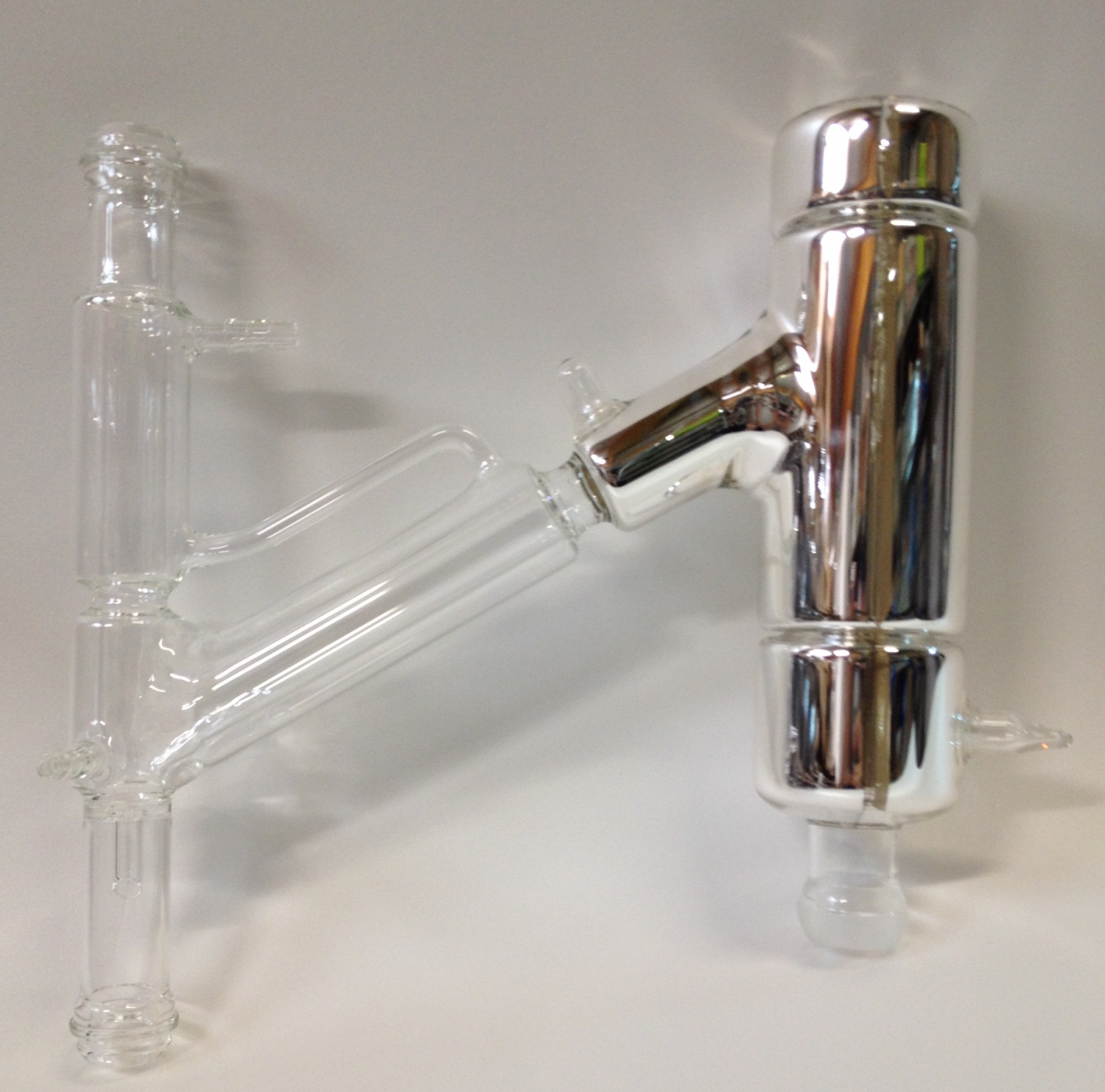 Silver coating for industrial and lab glassware